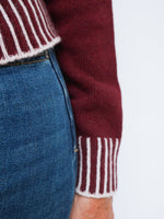 Cashmere Stitch Jumper Bordo