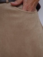 Ava Suedette Skirt Light Camel