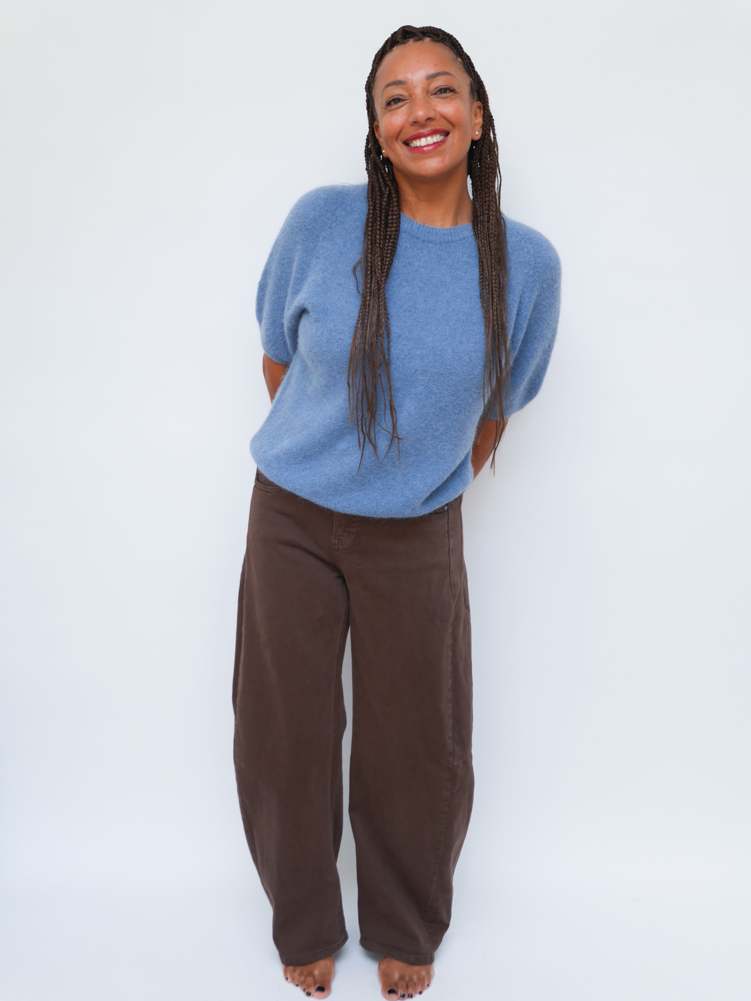 Barrel Leg Jeans Chocolate