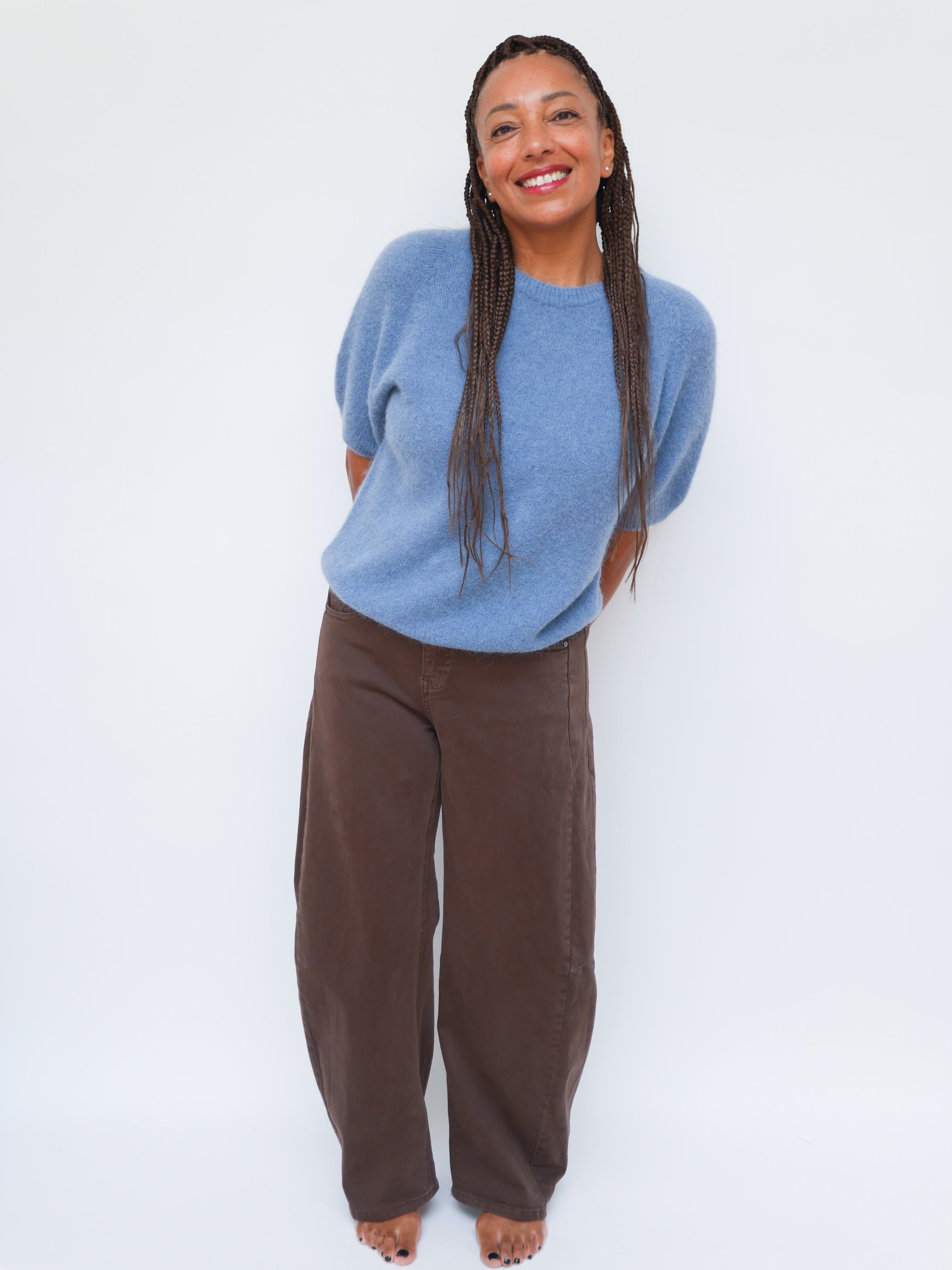 Barrel Leg Jeans Chocolate