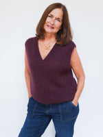 Alba Mohair Tank Plum