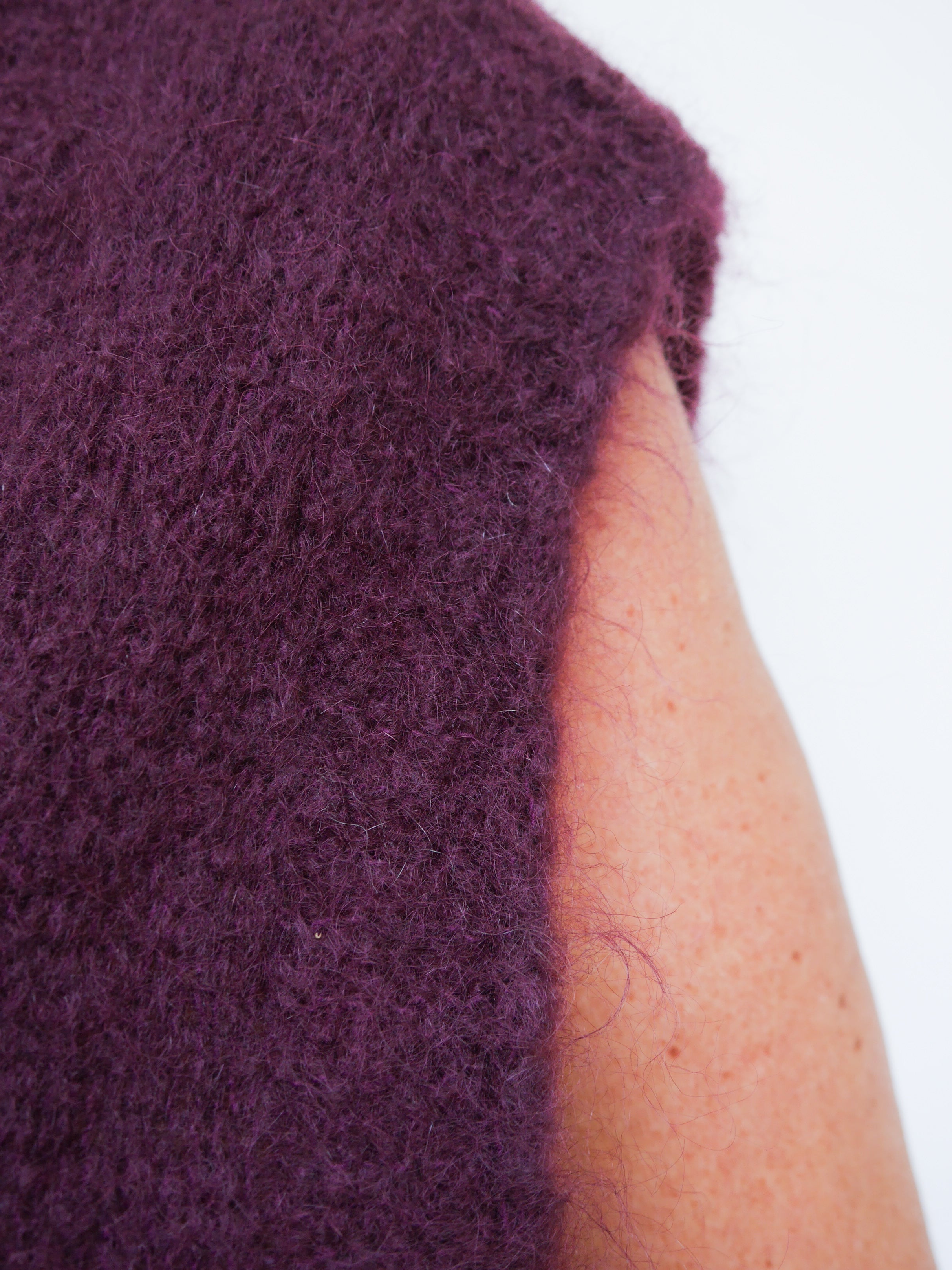 Alba Mohair Tank Plum