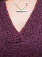 Alba Mohair Tank Plum