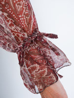 Anais Blouse Berry Paisley