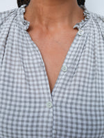 Coco Gingham Blouse Mocha