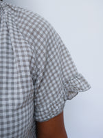 Coco Gingham Blouse Mocha
