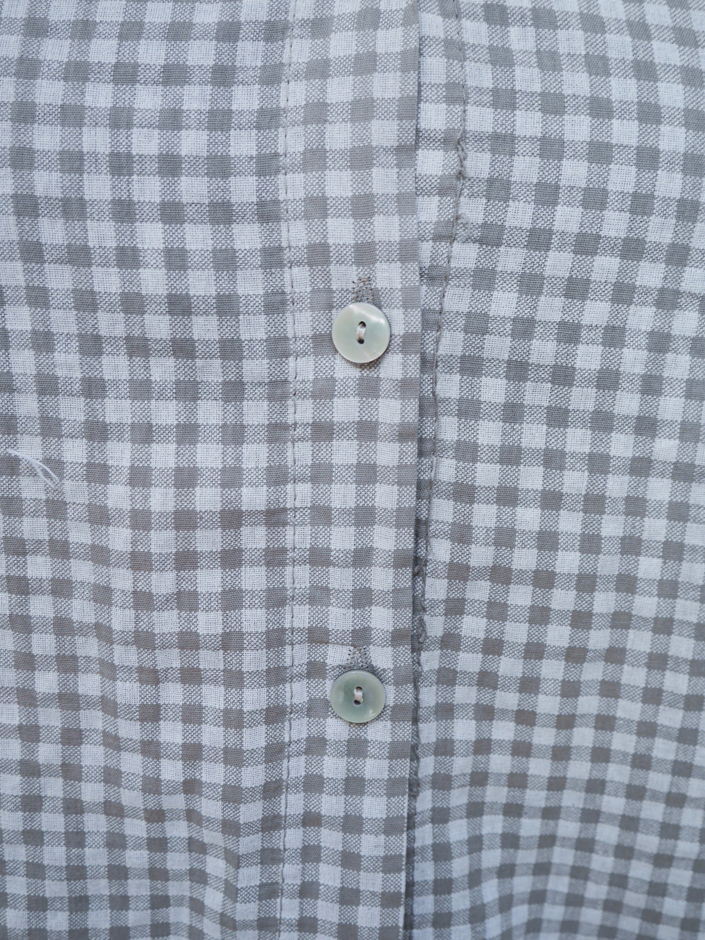 Coco Gingham Blouse Mocha
