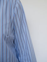 Harper Stripe Shirt Blue & Brown