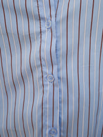 Harper Stripe Shirt Blue & Brown
