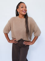 Abi Knit Mohair Camel