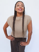 Nicole Mohair Tank Camel