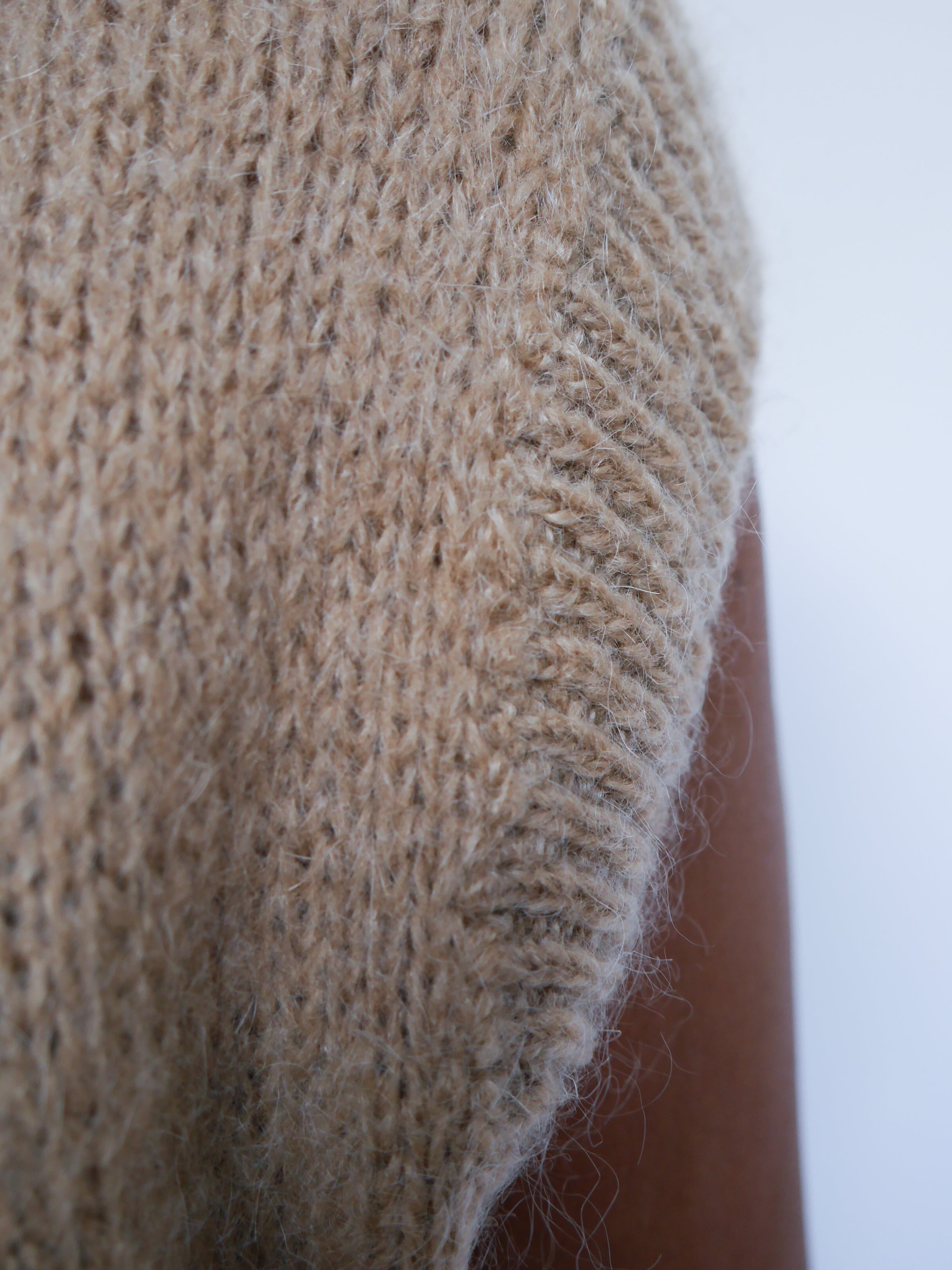 Nicole Mohair Tank Camel
