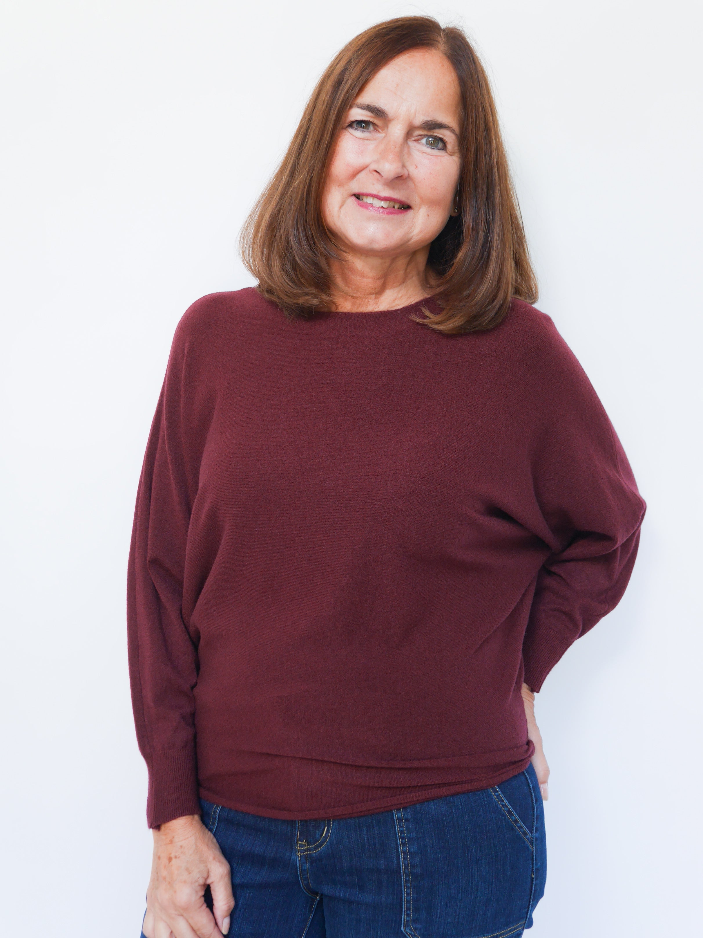 Jasmine Knit Bordo