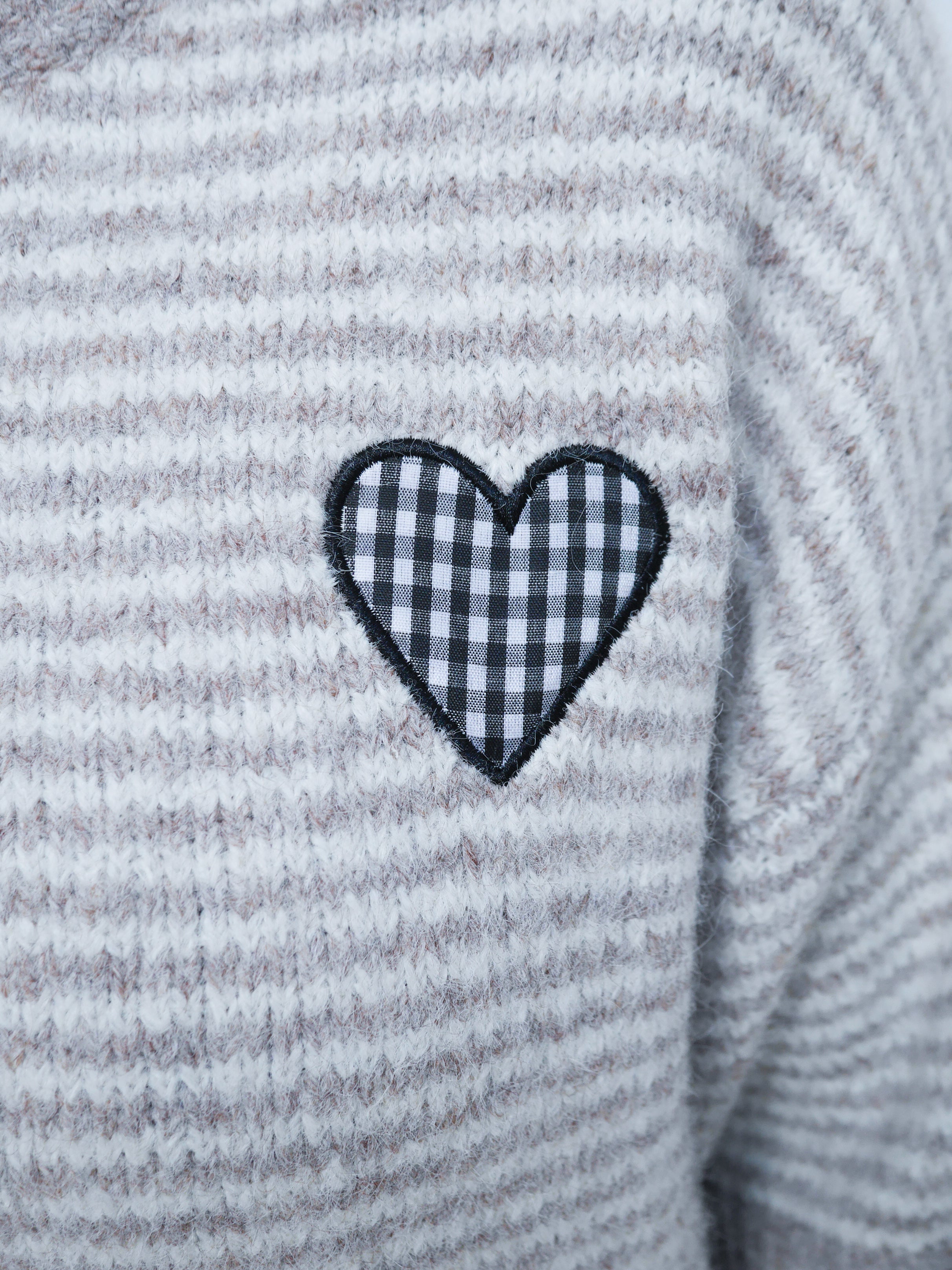 Jess Knit Oatmeal Stripe