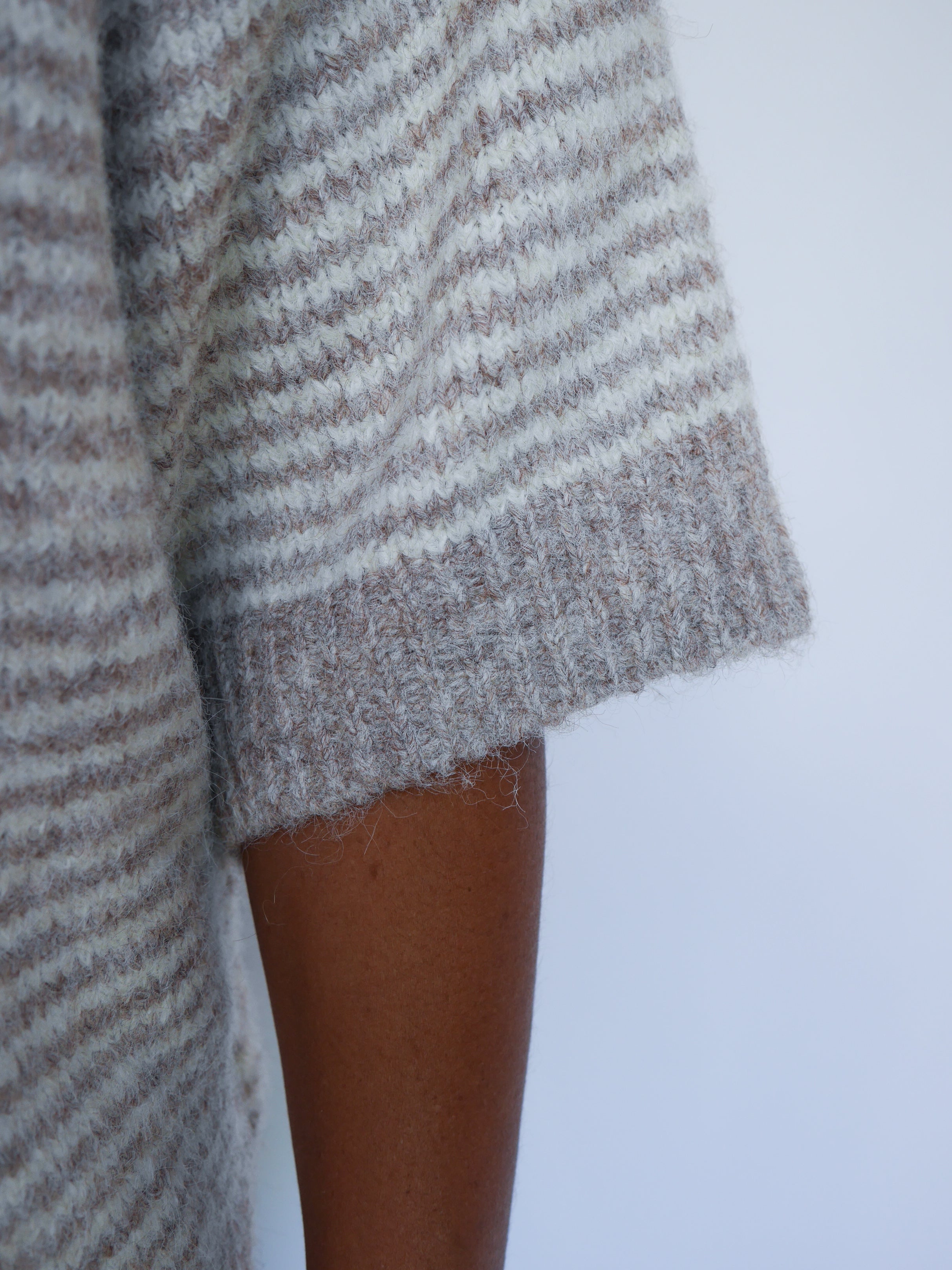 Jess Knit Oatmeal Stripe