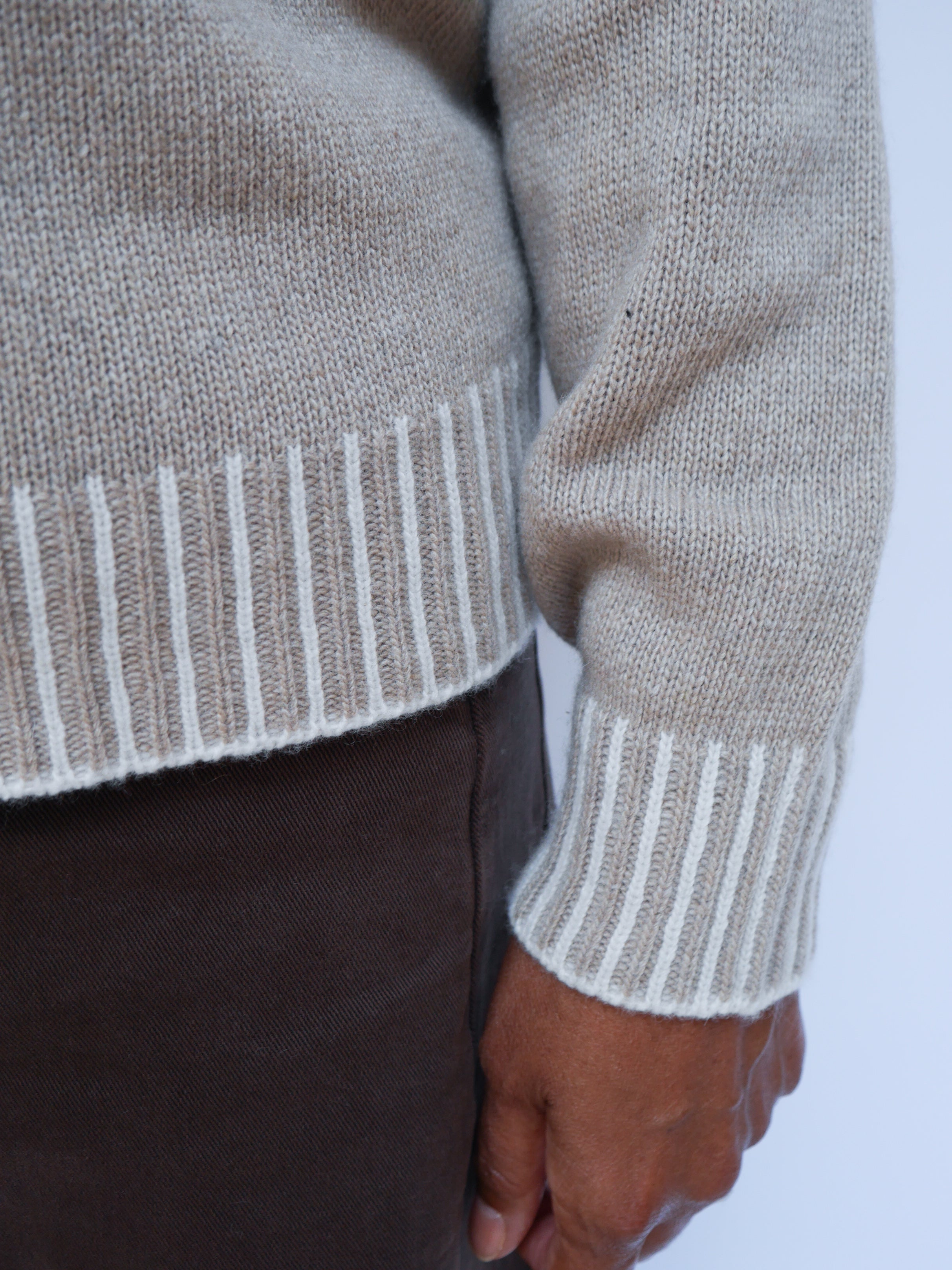 Cashmere Stitch Jumper Stone