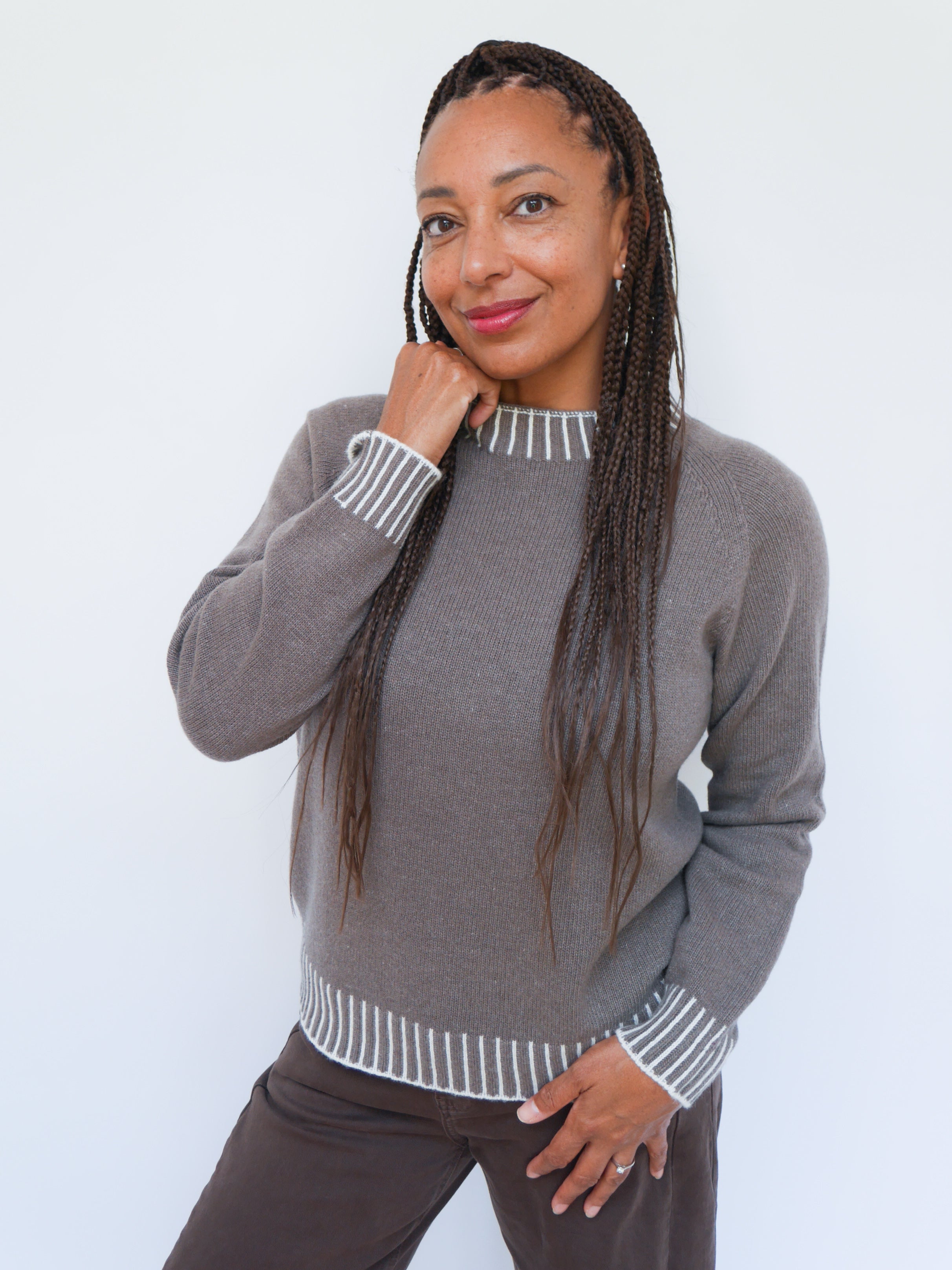 Cashmere Stitch Jumper Mocha