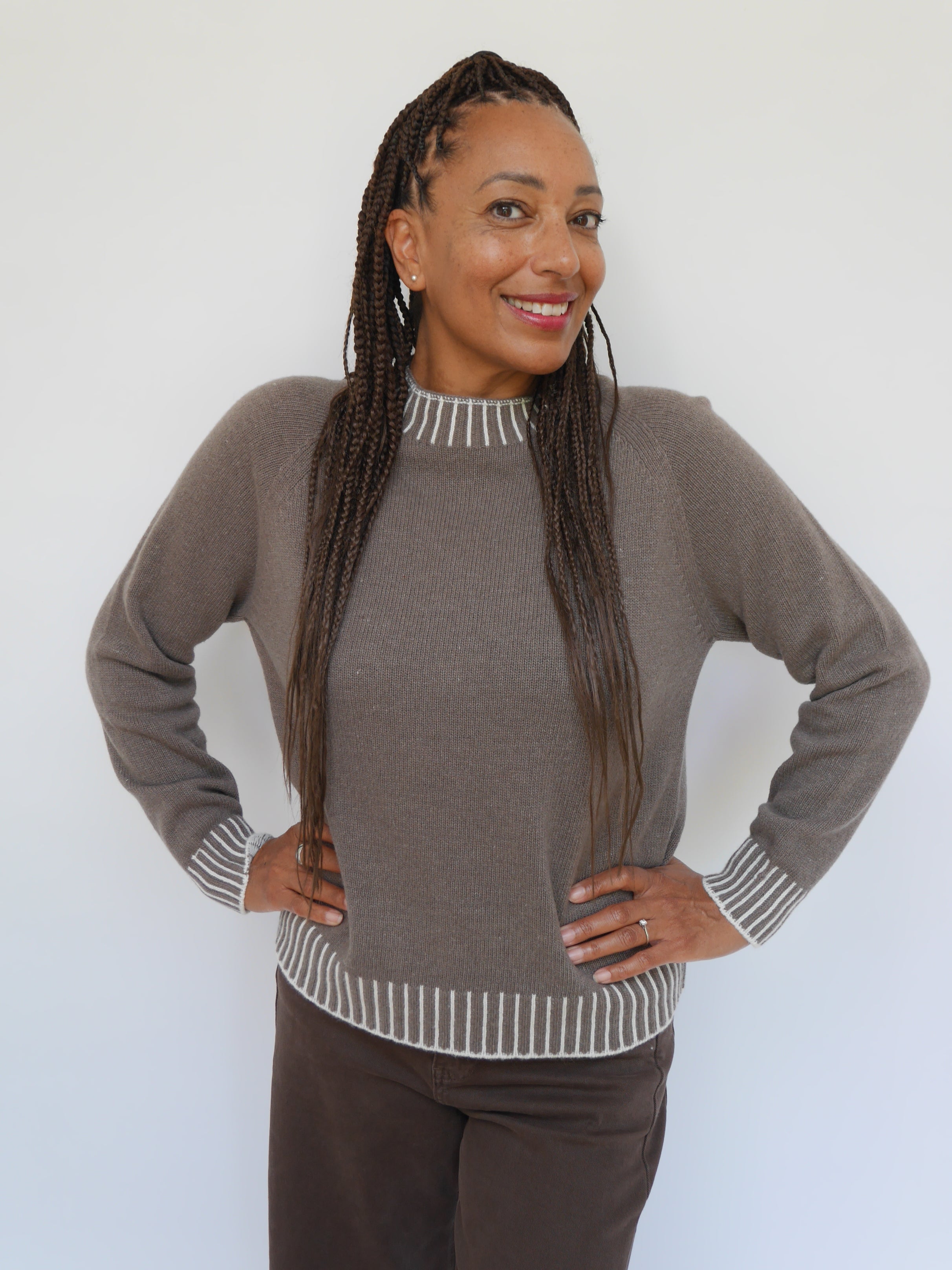 Cashmere Stitch Jumper Mocha
