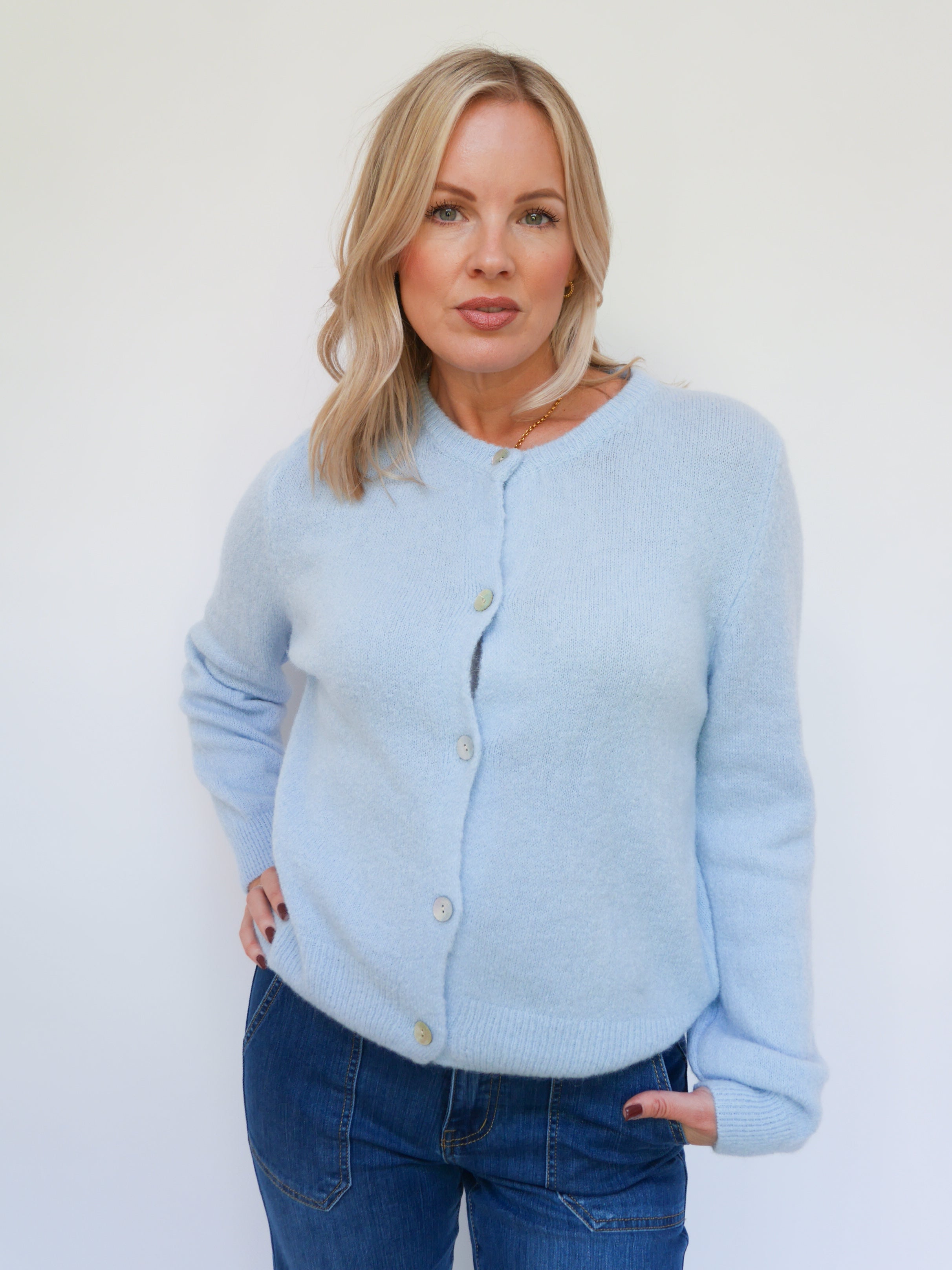 Claudia Cardigan Baby Blue