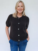 Jemma Alpaca Cardigan Chocolate