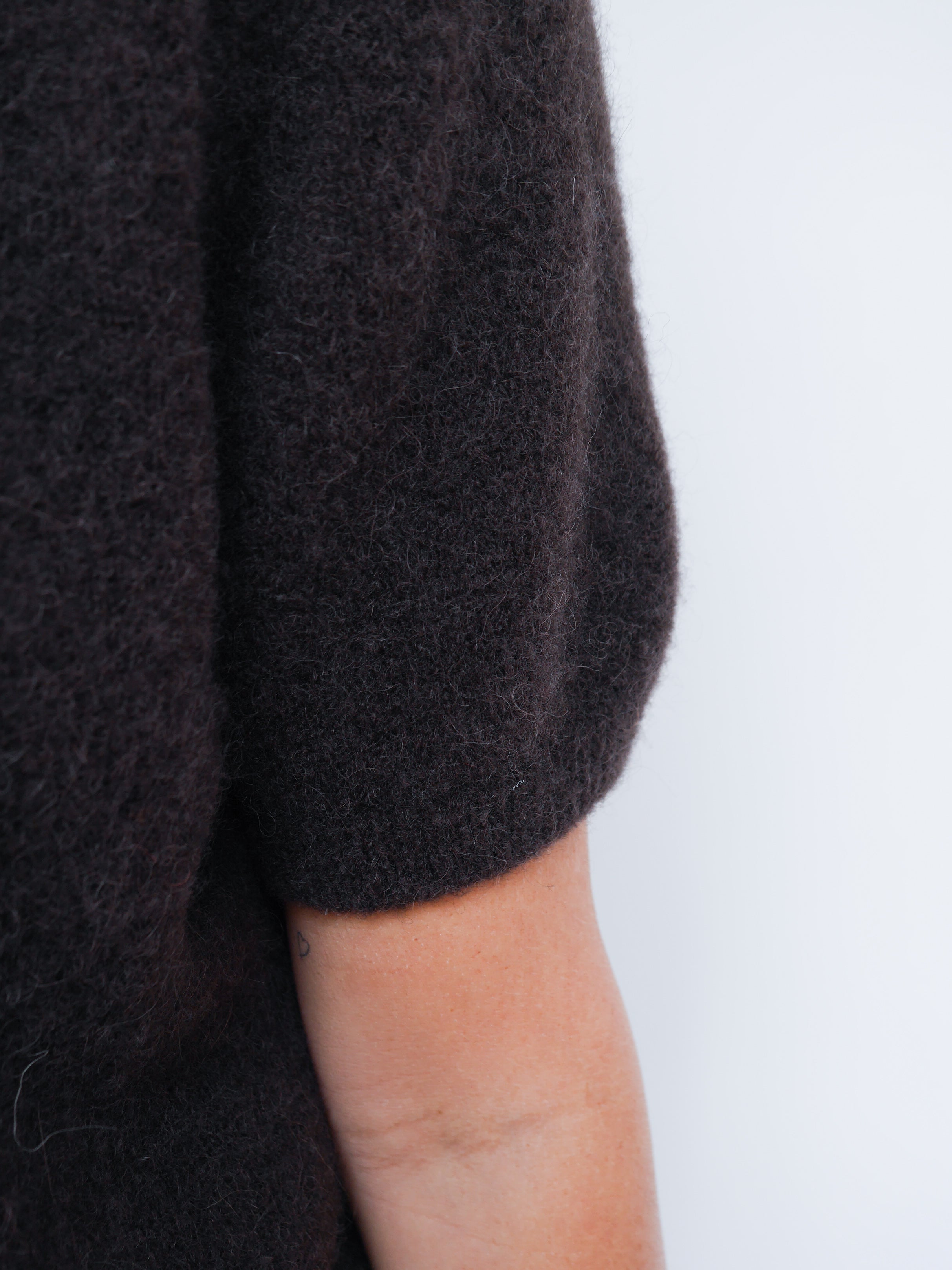 Jemma Alpaca Cardigan Chocolate