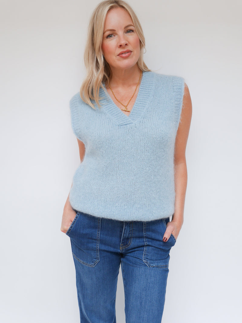 Alba Mohair Tank Baby Blue