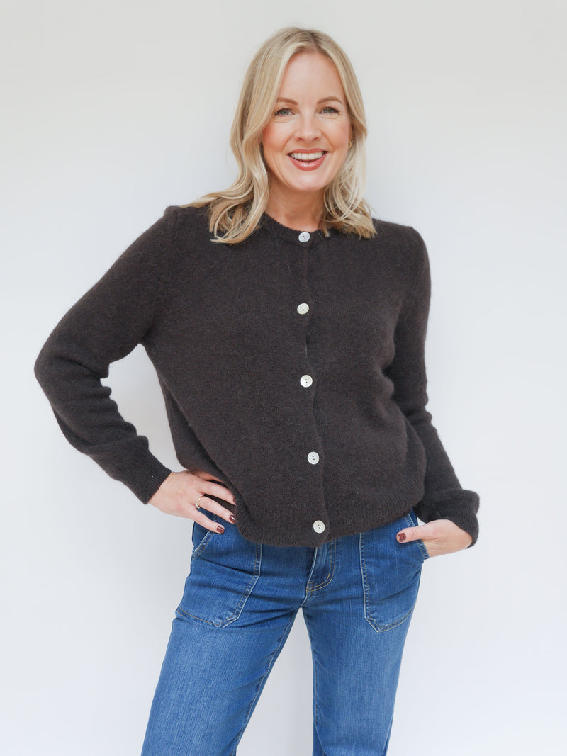 Claudia Cardigan Chocolate