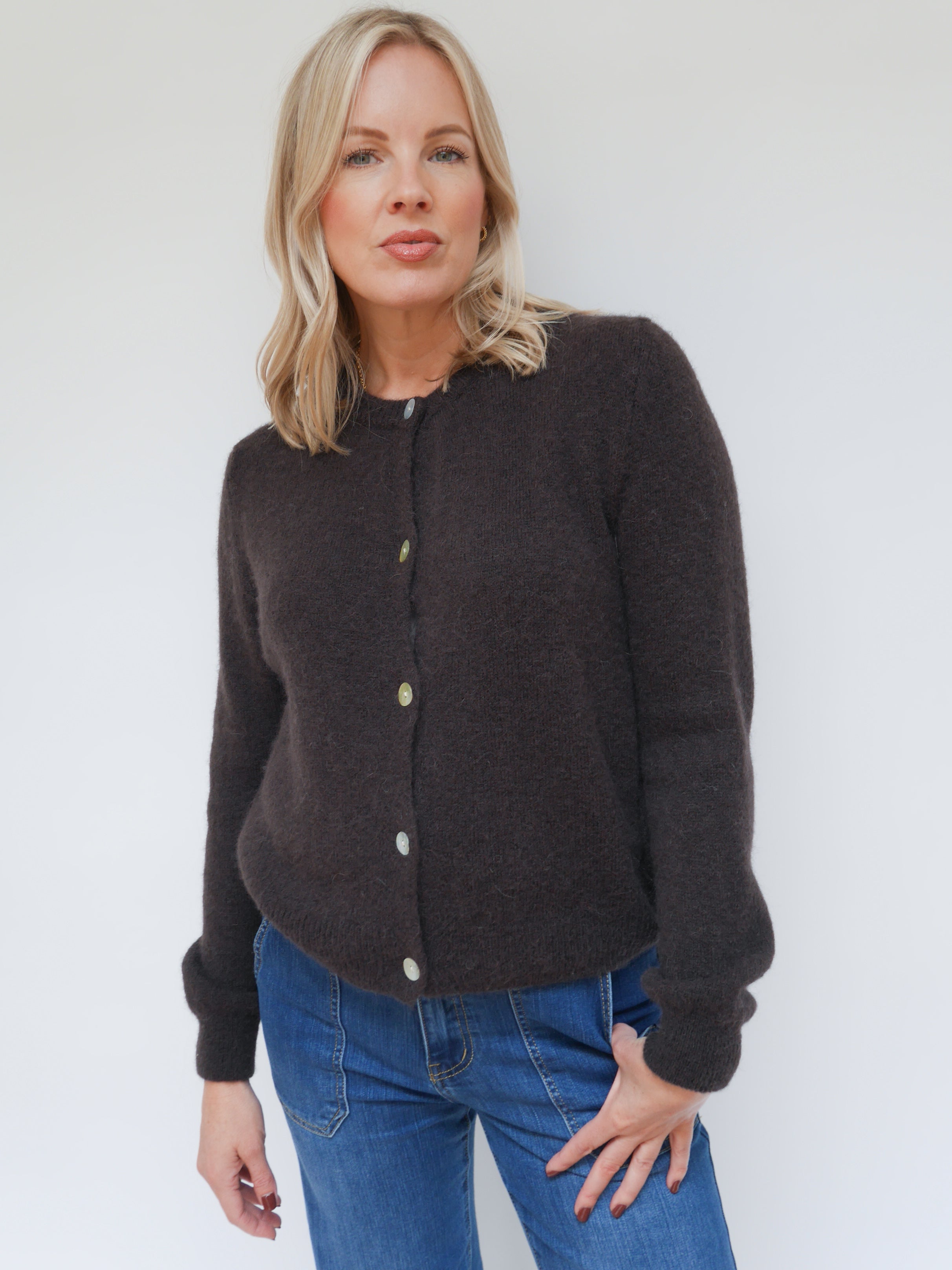 Claudia Cardigan Chocolate