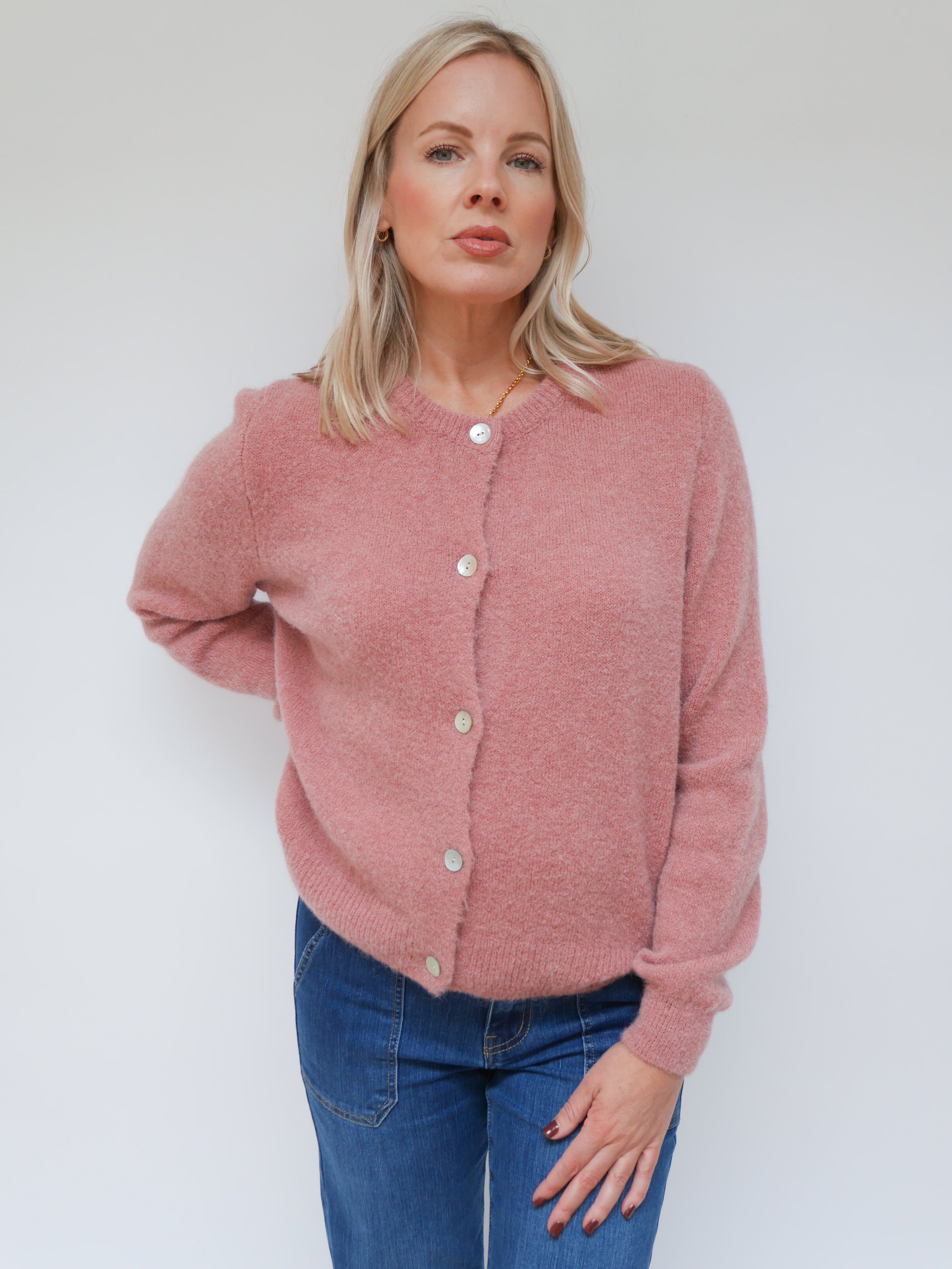 Claudia Cardigan Rose