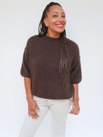 Abi Knit Mohair Chocolate