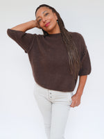 Abi Knit Mohair Chocolate