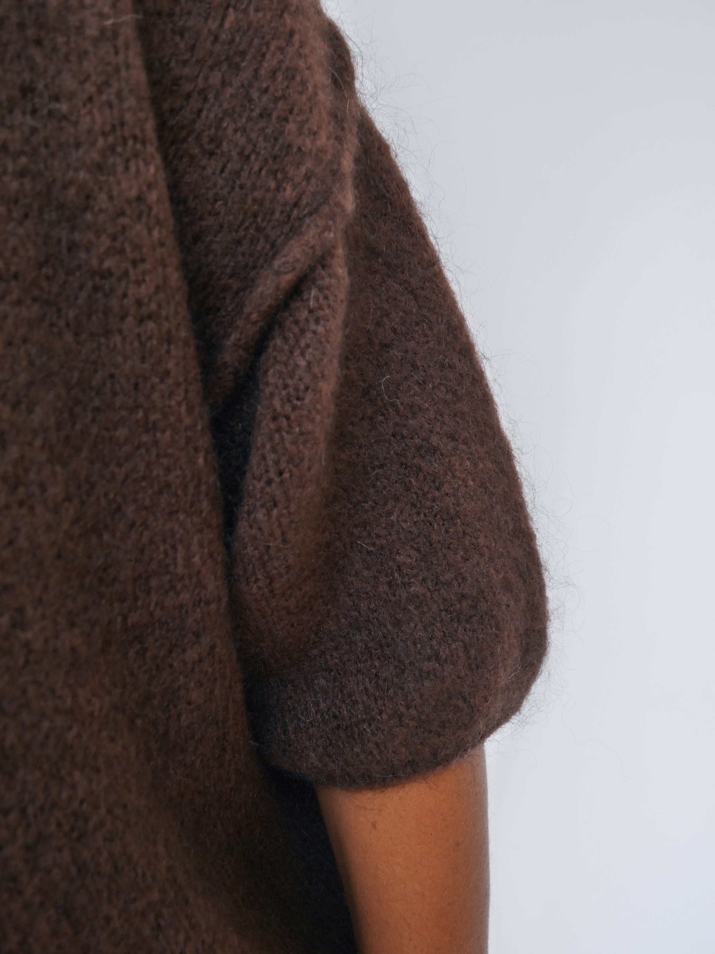 Abi Knit Mohair Chocolate