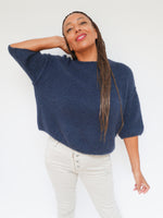 Abi Knit Mohair Navy