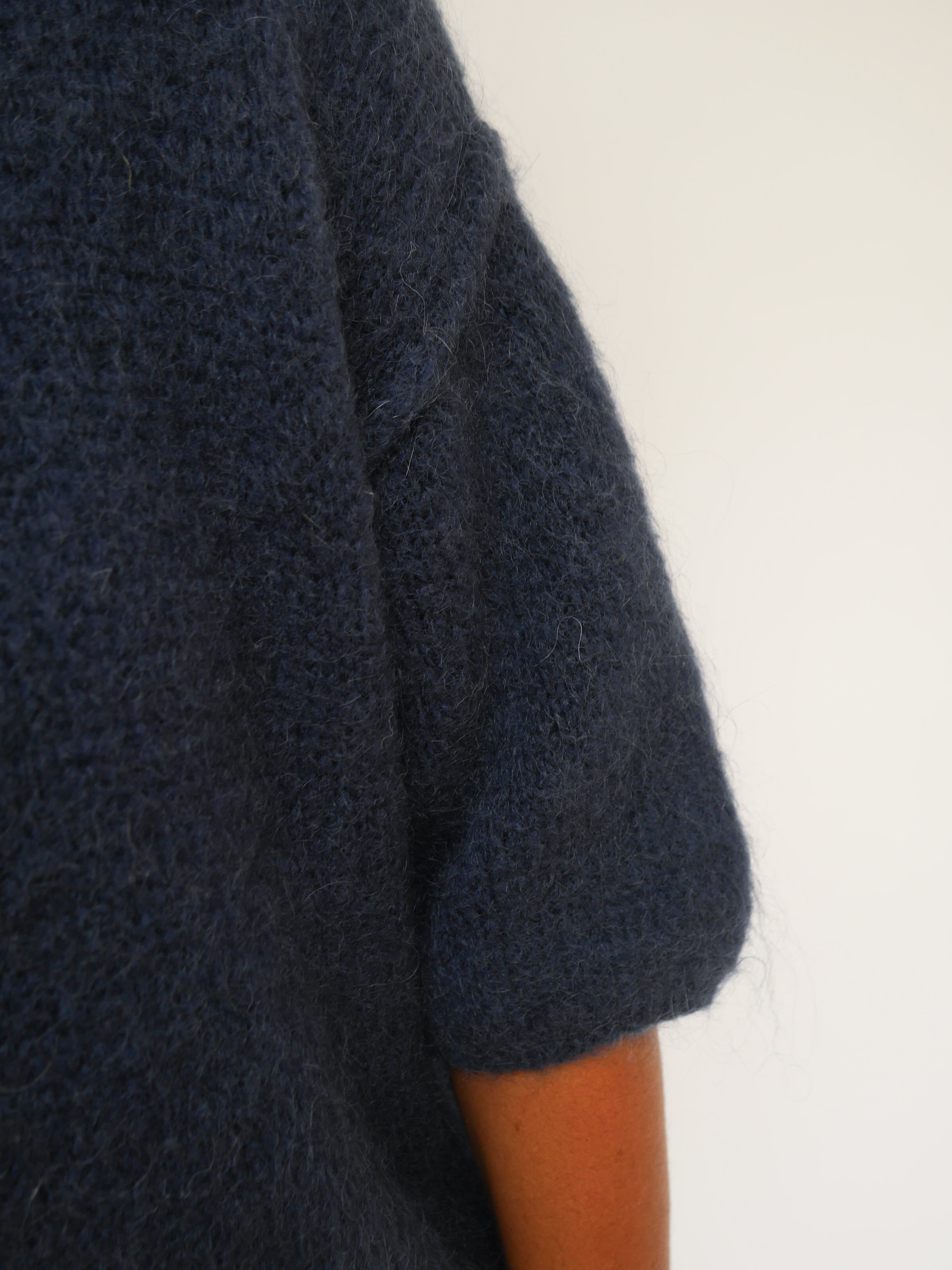 Abi Knit Mohair Navy