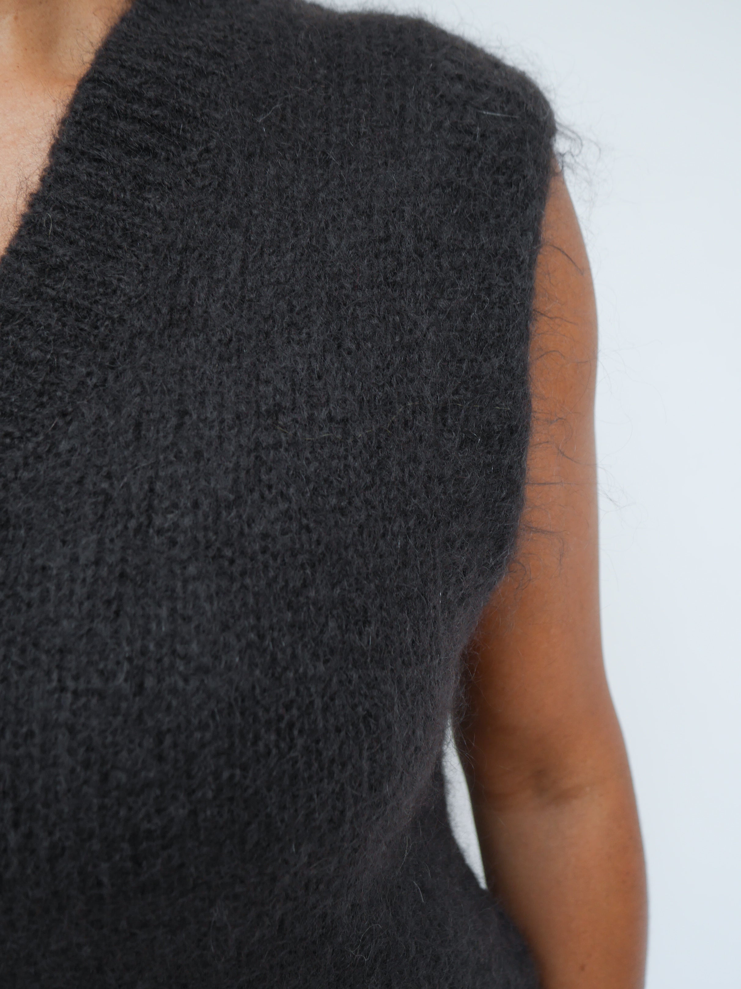 Alba Mohair Tank Chocolate