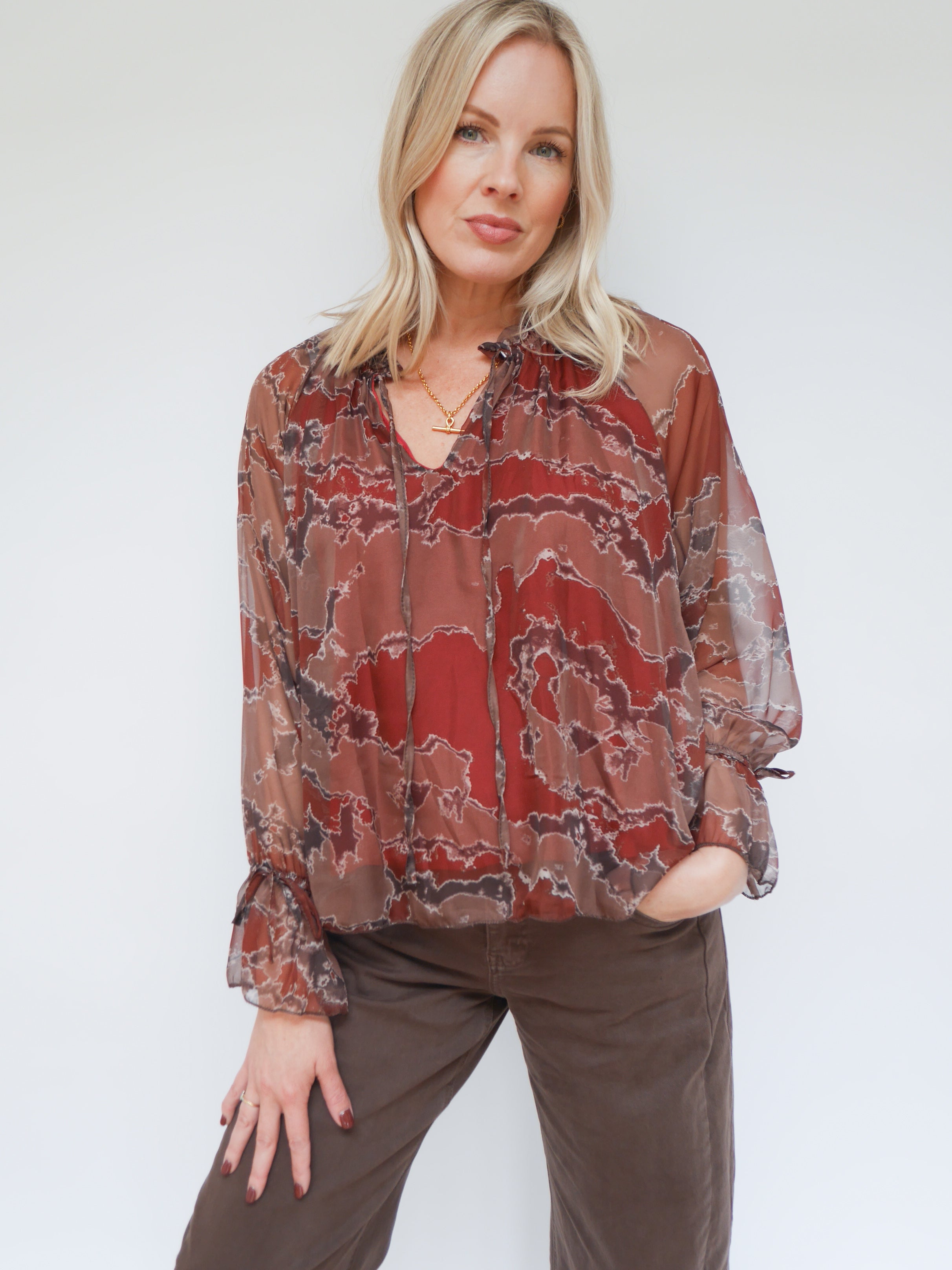 Anais Blouse Rust