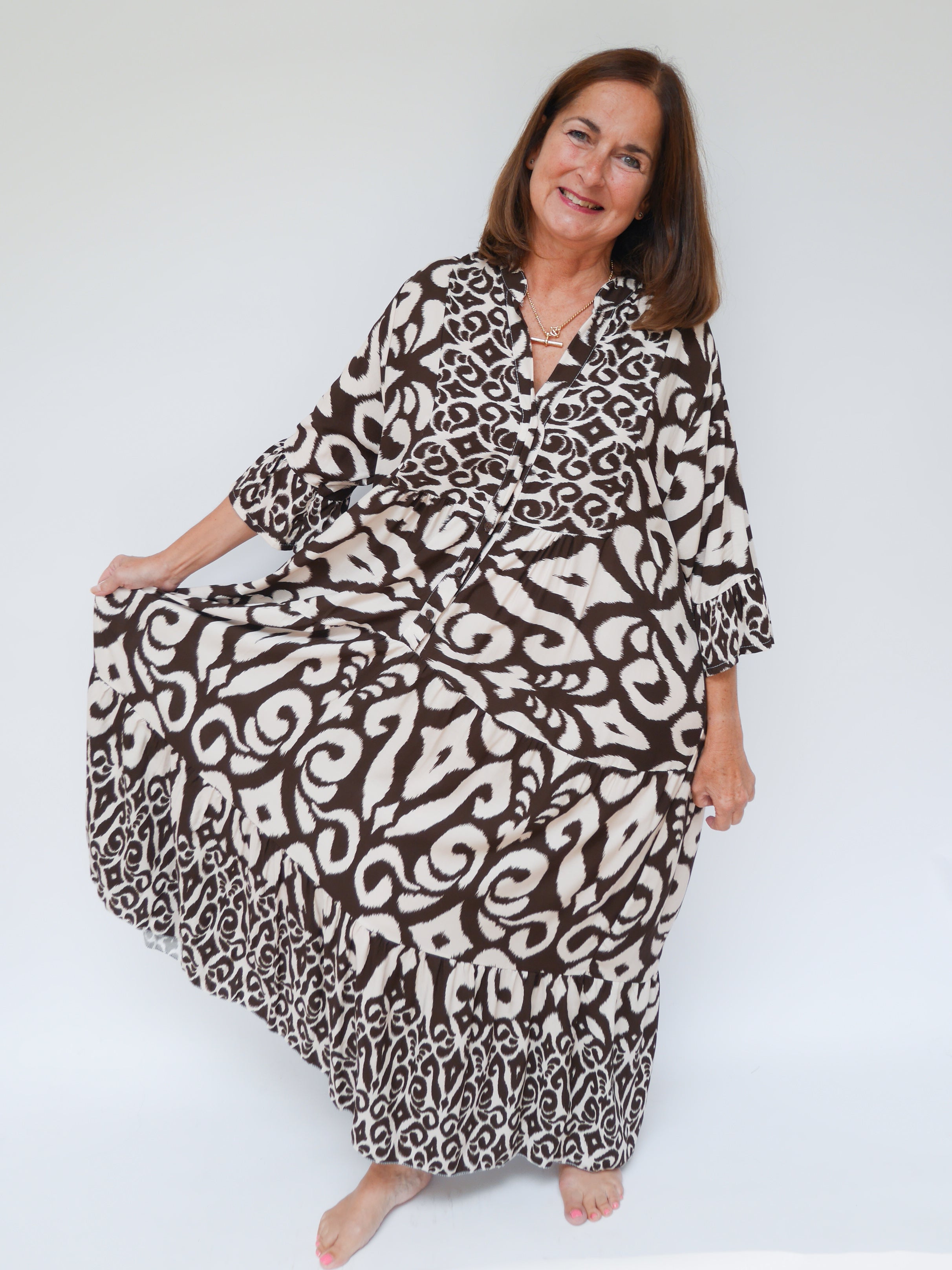 Bethany Dress Chocolate