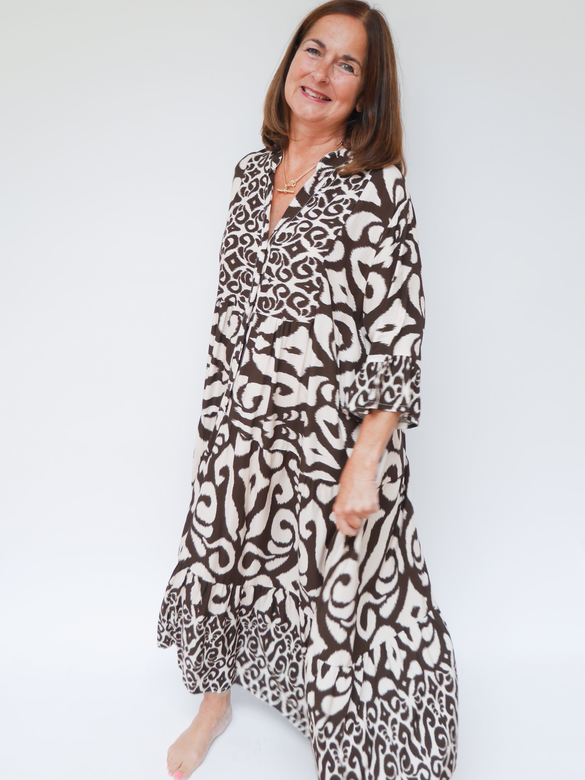 Bethany Dress Chocolate