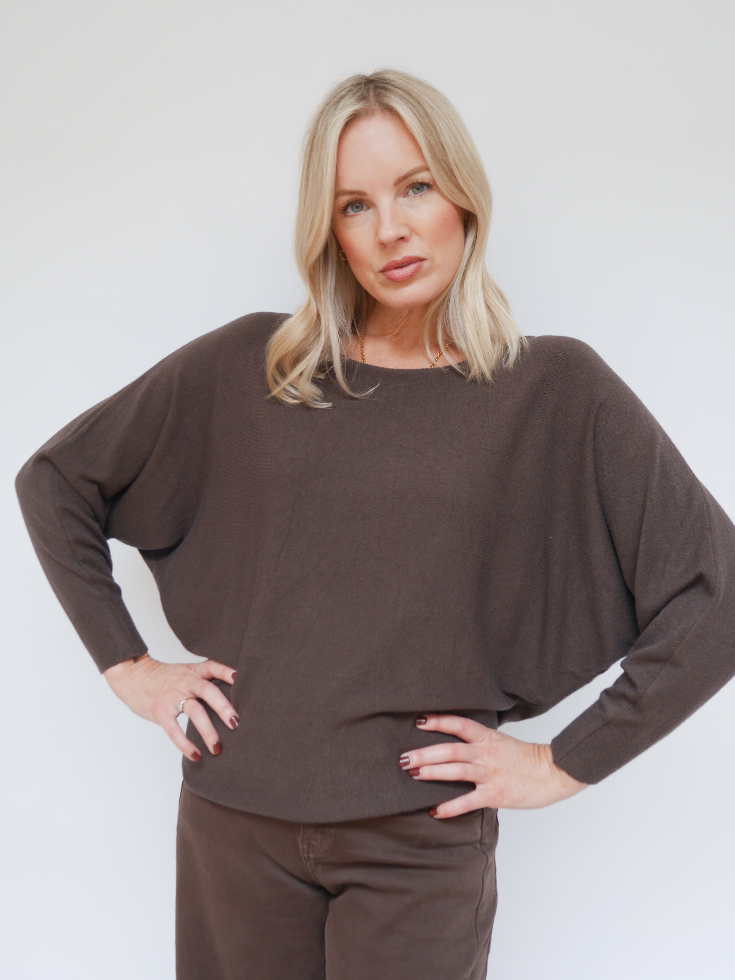Jasmine Knit Chocolate