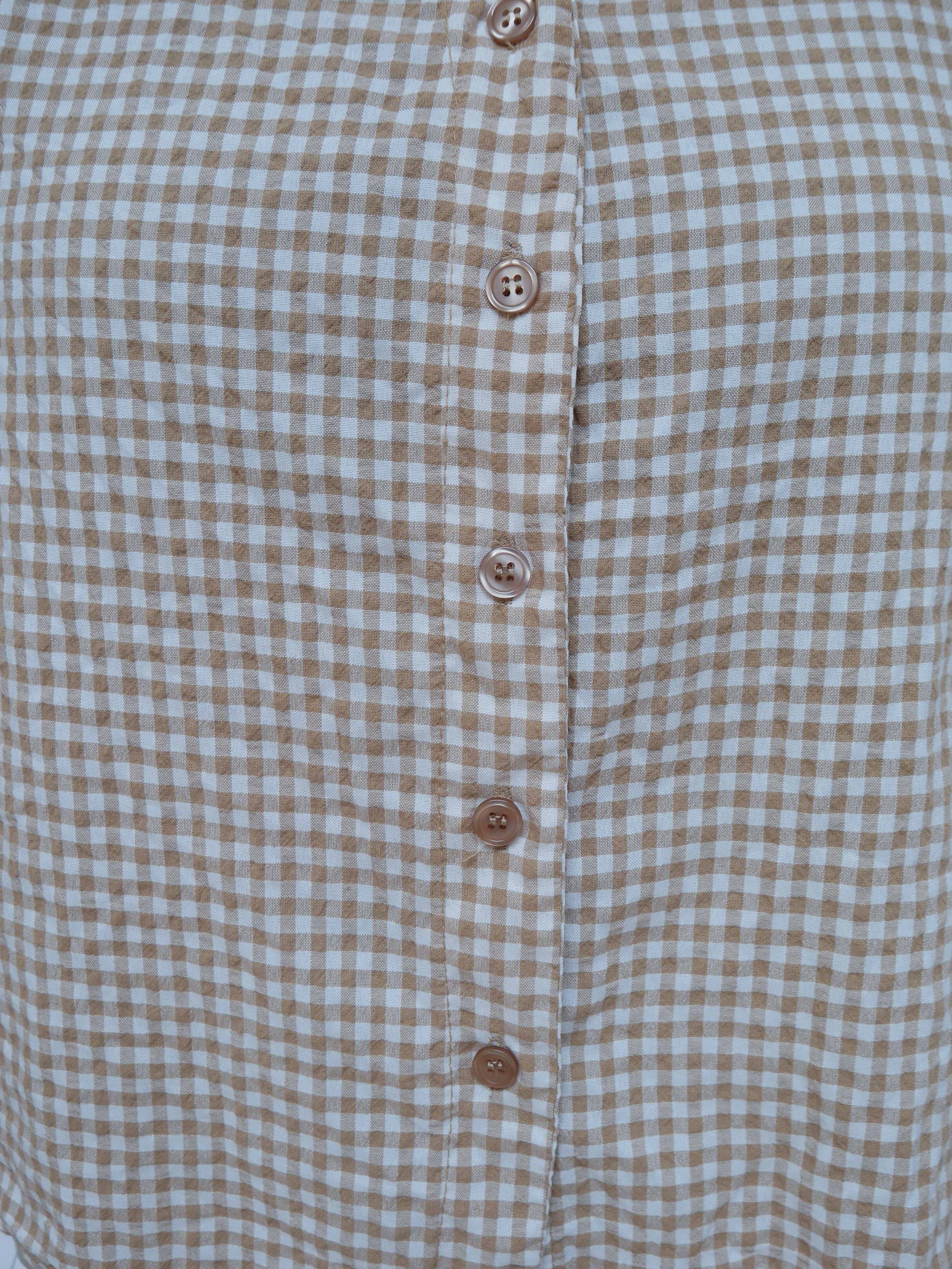 Lottie Gingham Camel