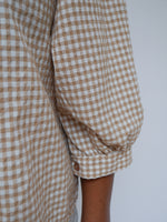 Lottie Gingham Camel