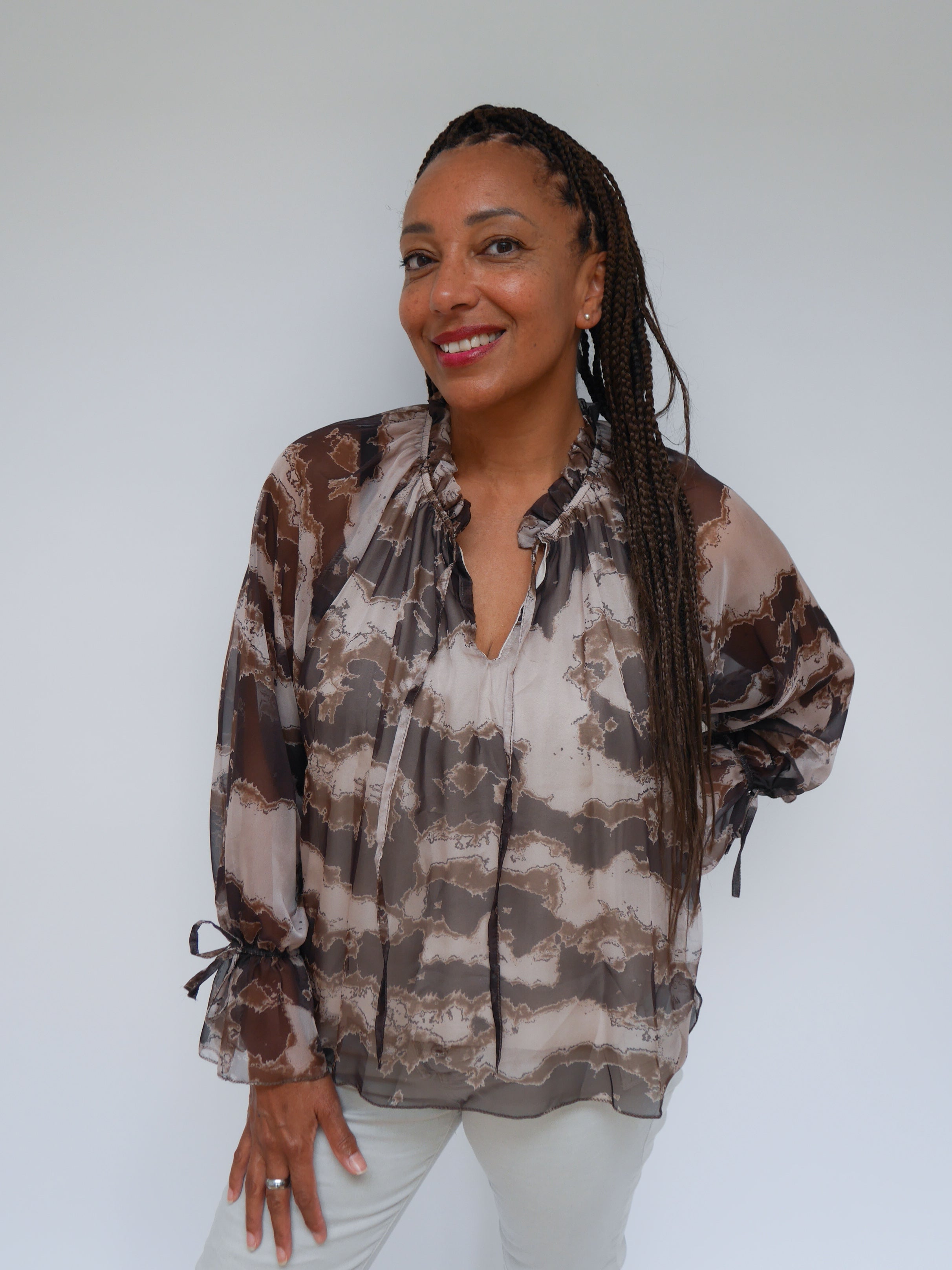 Anais Blouse Chocolate