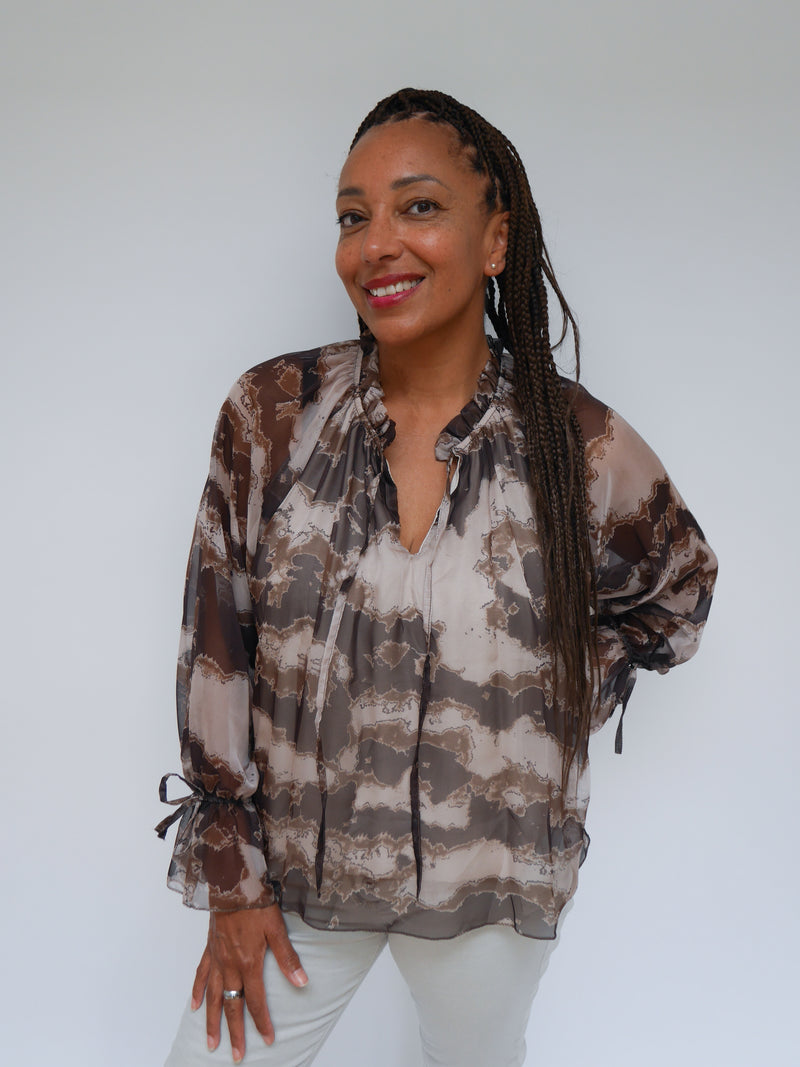 Anais Blouse Chocolate