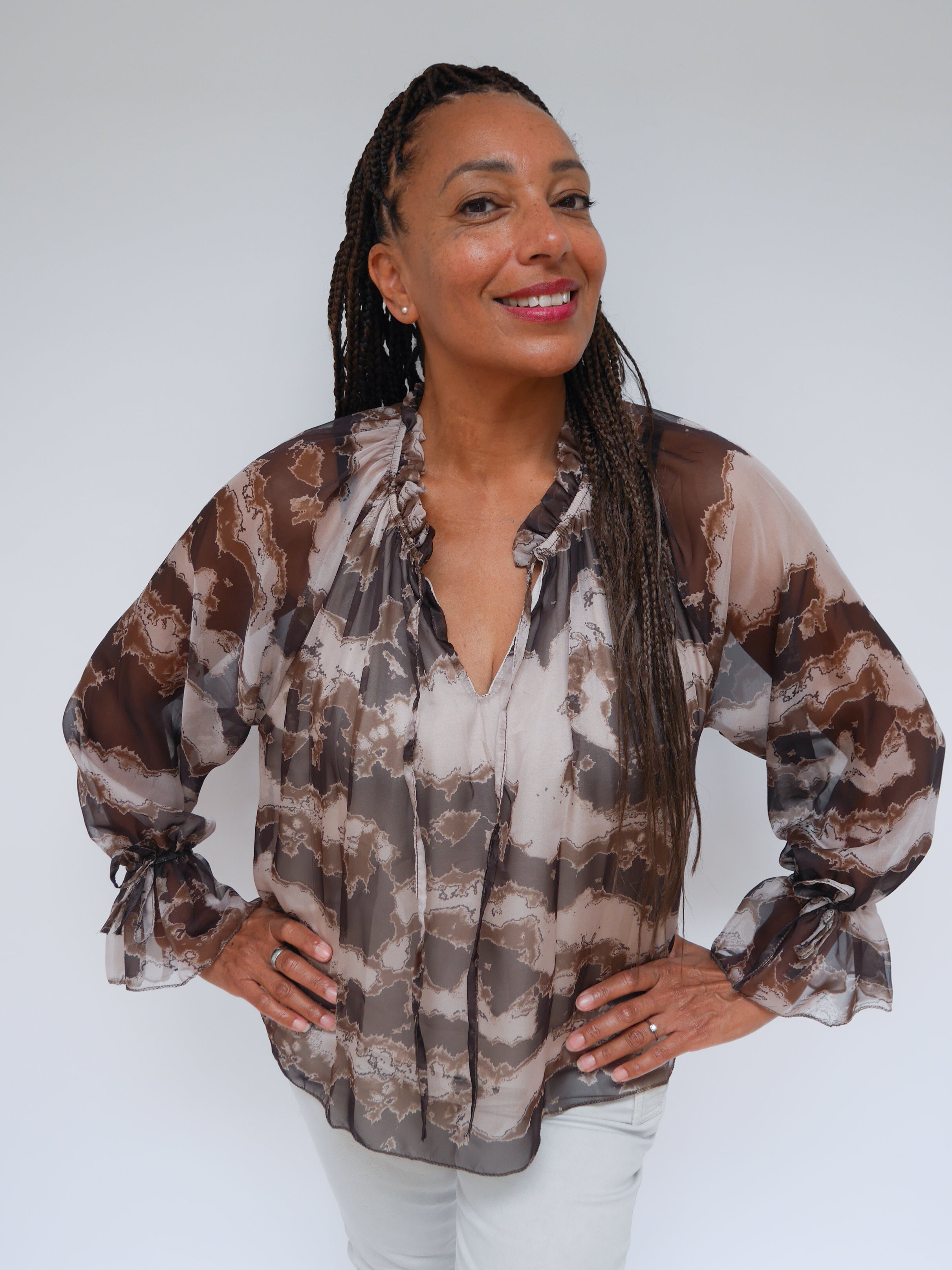 Anais Blouse Chocolate