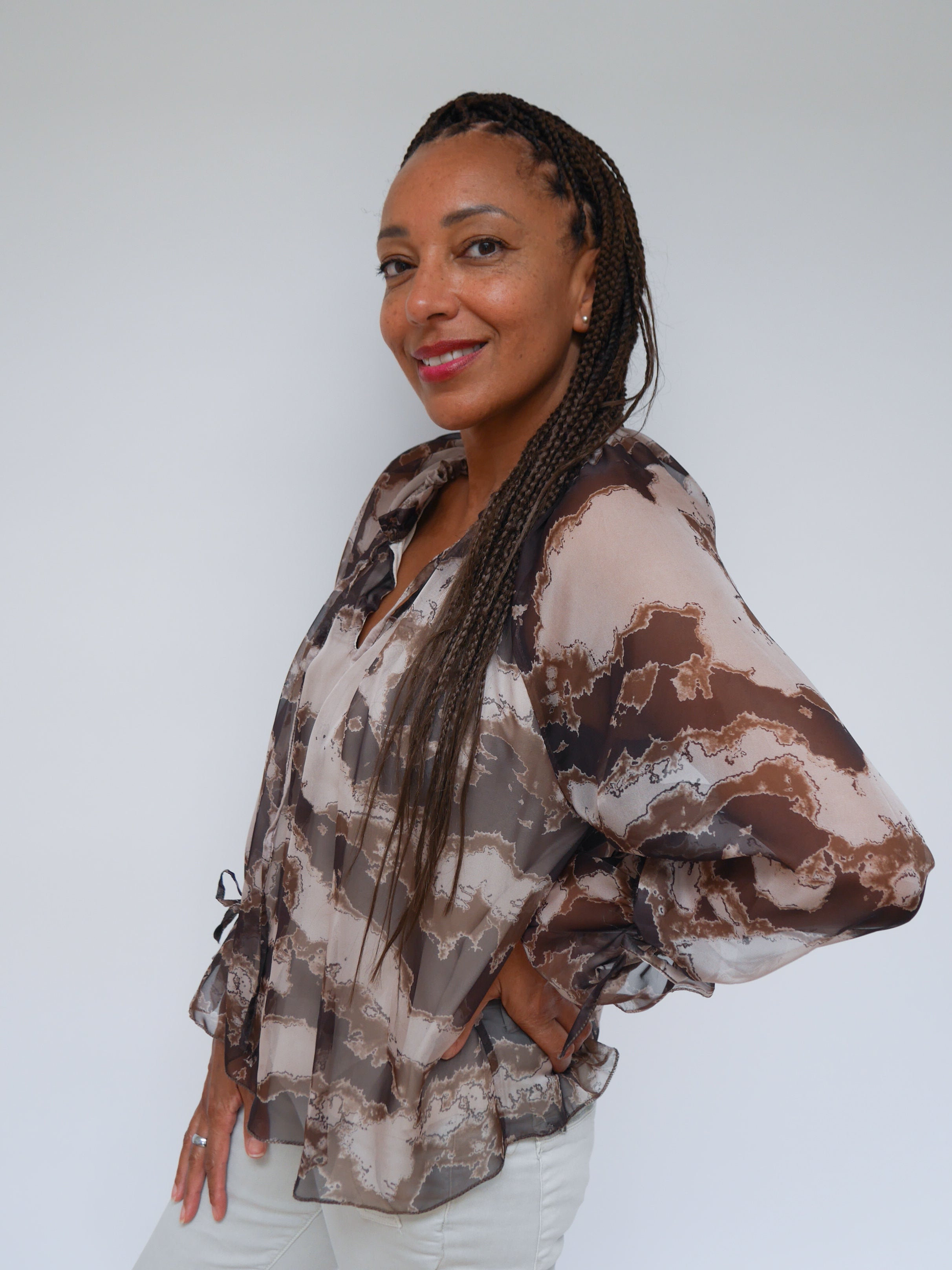 Anais Blouse Chocolate