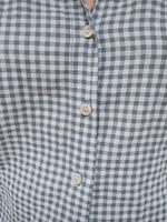 Coco Gingham Blouse Charcoal