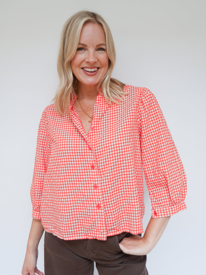Lottie Gingham Orange