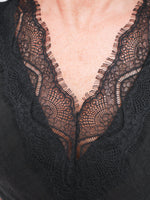 Amalee Linen Top Black