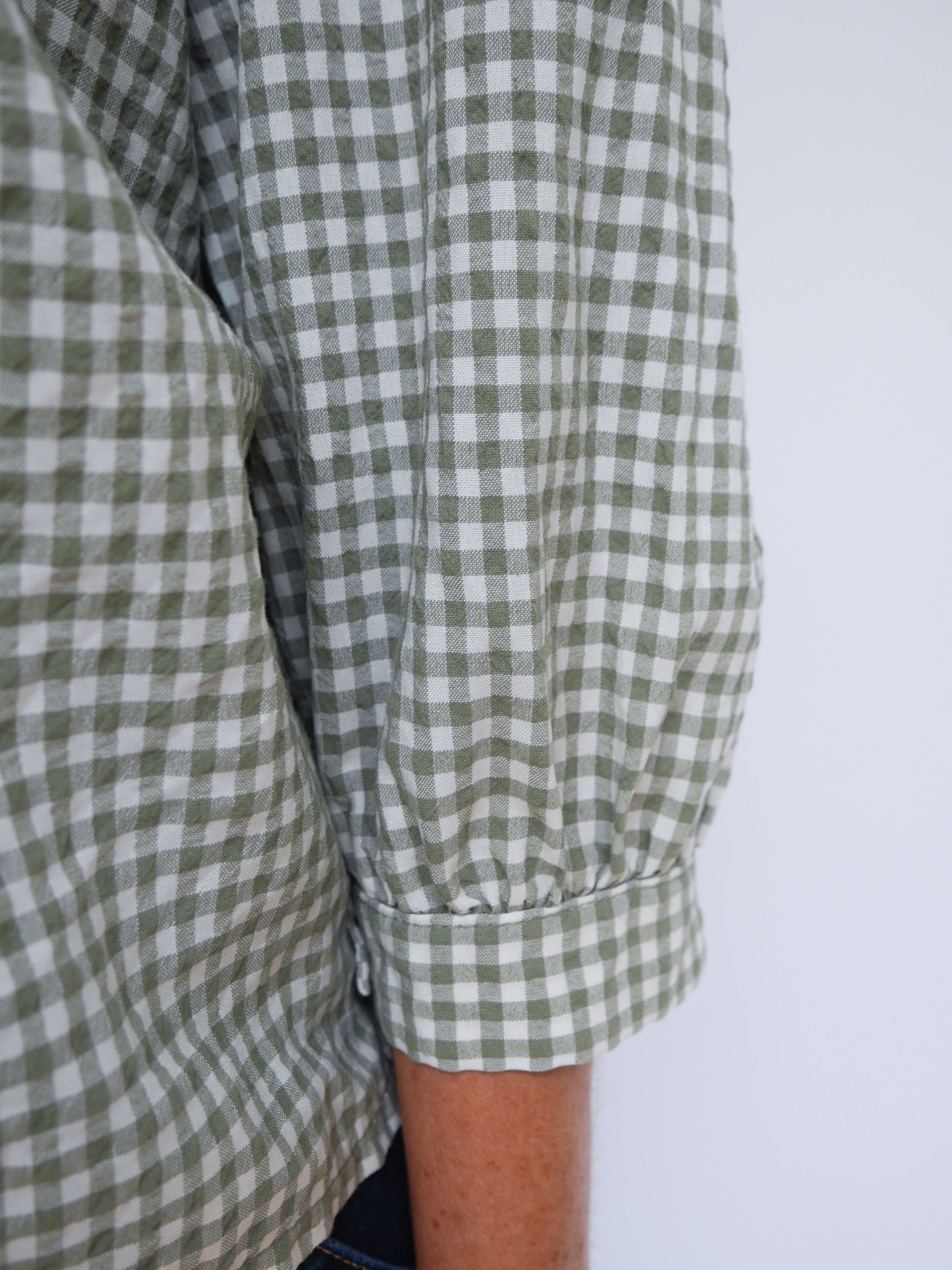 Lottie Gingham Khaki