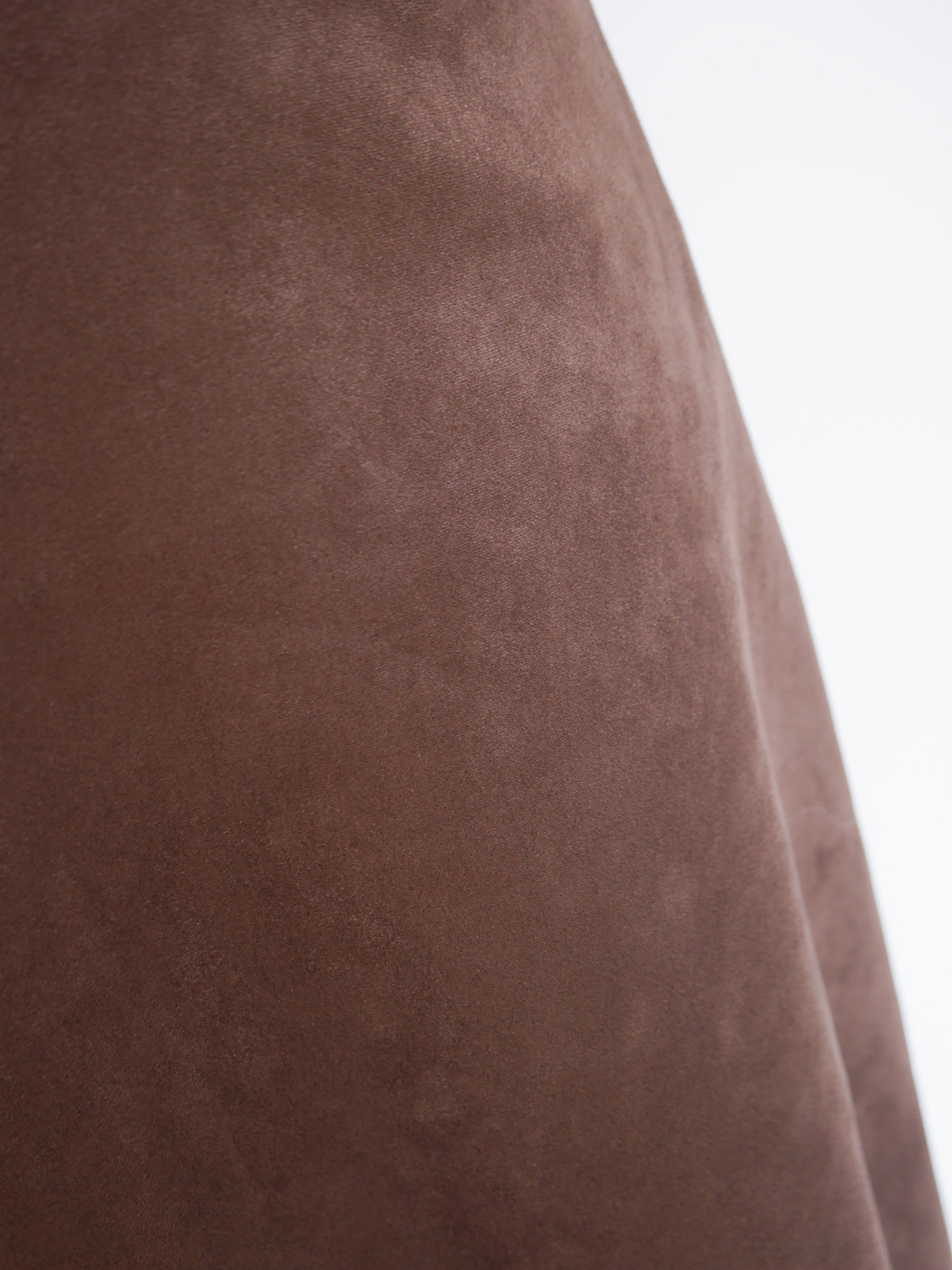 Ava Suedette Skirt Chocolate